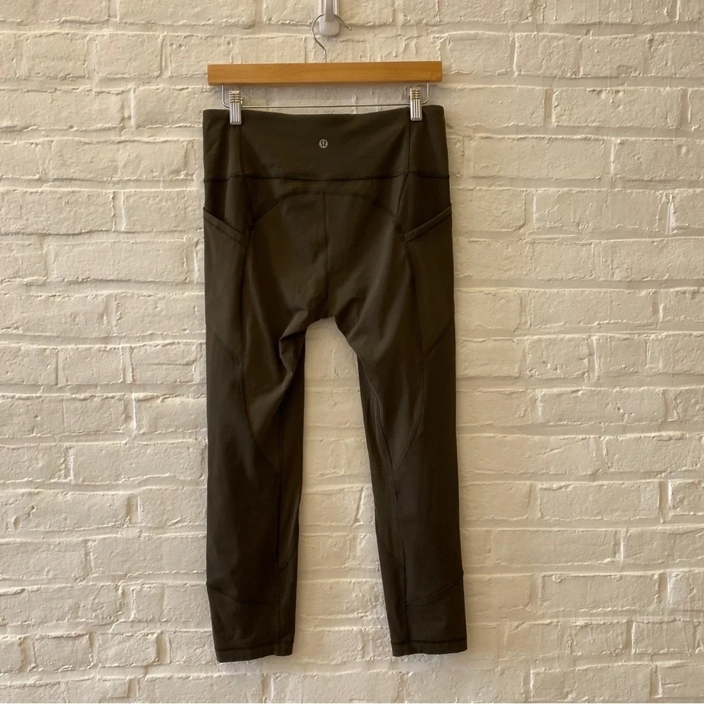 Lululemon || All The Right Places Crop 23” Sage Green 10‎
